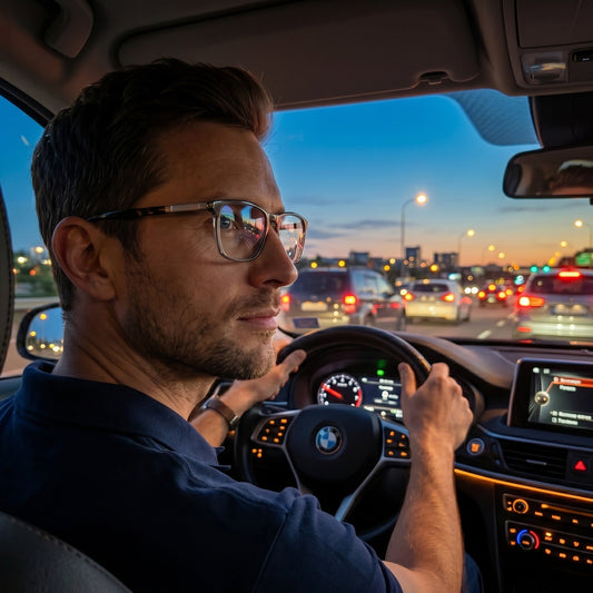 Driving at Dusk: The Lens Tints That Actually Help - Peek Eyewear