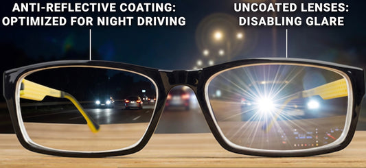 How Anti-Reflective Coatings Reduce Halos and Glare While Driving at Night