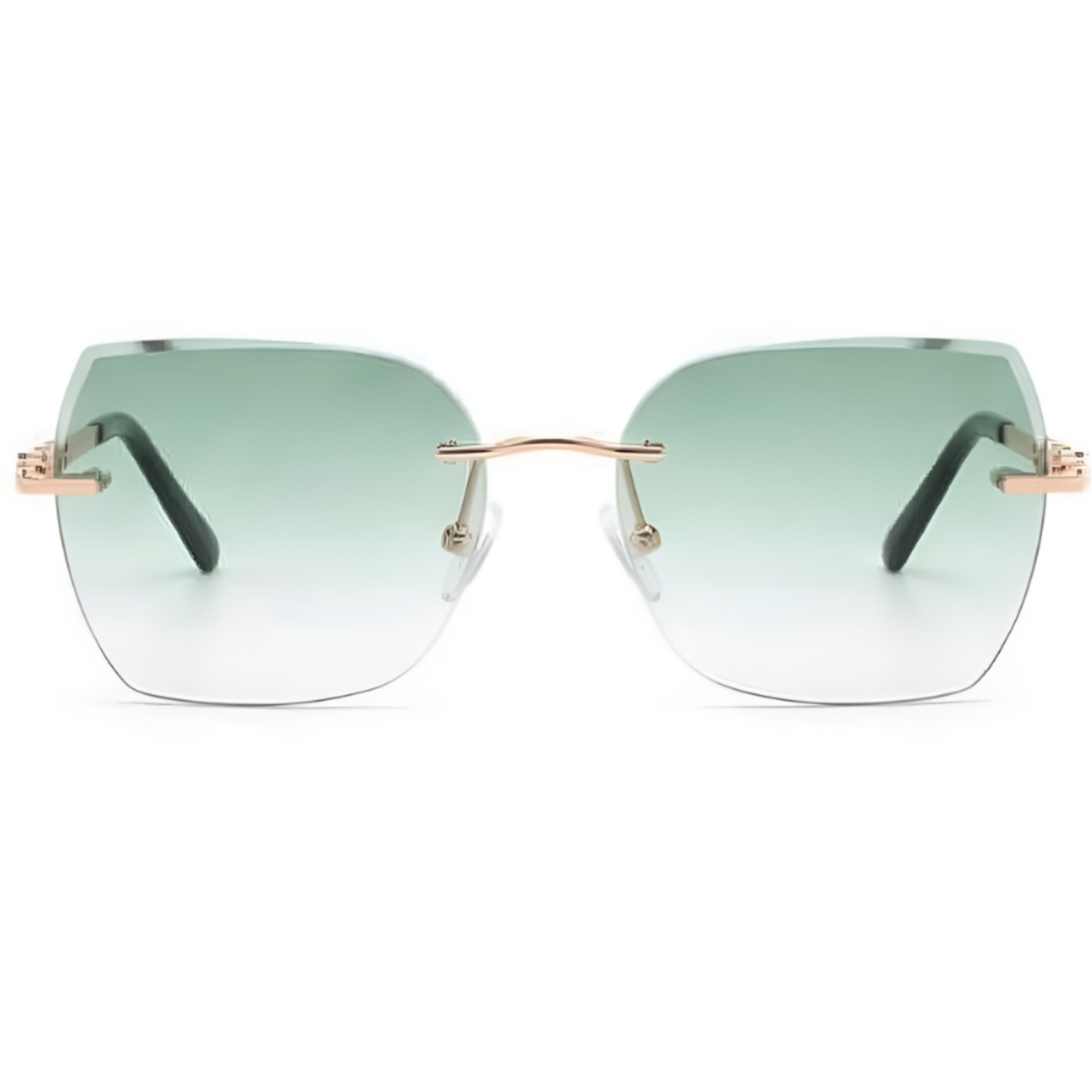 Women's rimless sunglasses